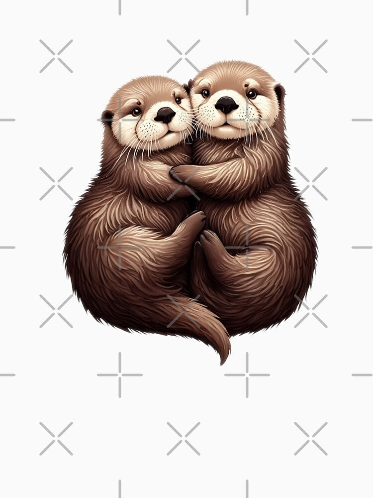 Significant Otters Sticker | Cute Otters Cuddling | Funny Animal Pun Gift for Couples, Anniversaries &... (Image 3)