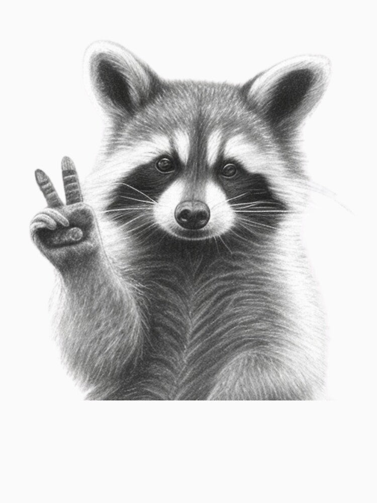 Peace & Love Trash Panda by reelyfresh T-Shirts, Hoodie, Sweatshirt | BlankRebels.com (Image 3)