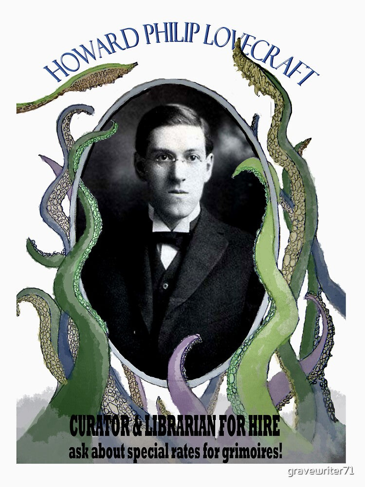 Lovecraft for Hire by gravewriter71 T-Shirts, Hoodie, Sweatshirt | BlankRebels.com (Image 3)