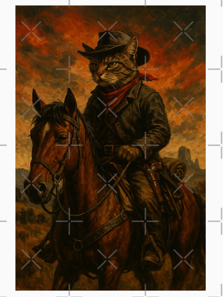 Cowboy Cat Riding a Horse by G-M-Creations- T-Shirts, Hoodie, Sweatshirt | BlankRebels.com (Image 3)
