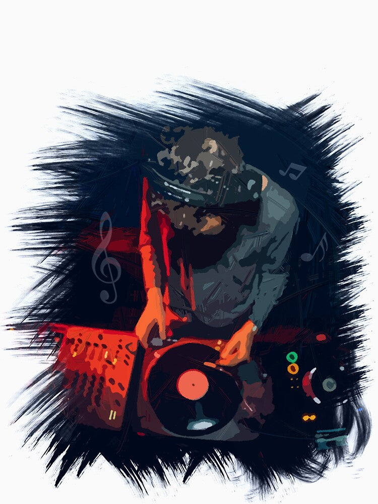 Dj vinyl oil painting by Barhavin T-Shirts, Hoodie, Sweatshirt | BlankRebels.com (Image 3)