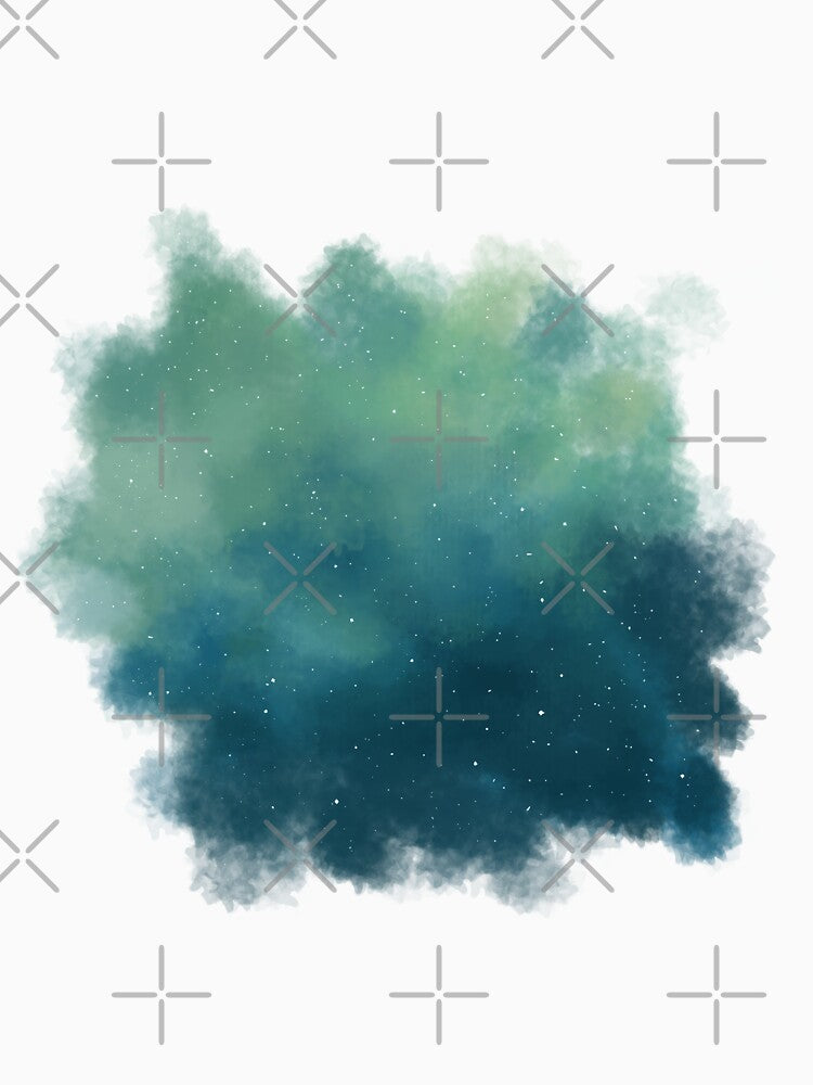 Blue green water space by FlawedDragon T-Shirts, Hoodie, Sweatshirt | BlankRebels.com (Image 3)