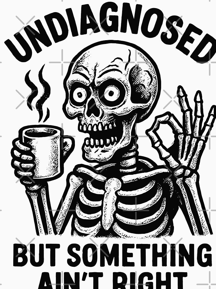 Undiagnosed Coffee Skeleton by A-jackson T-Shirts, Hoodie, Sweatshirt | BlankRebels.com (Image 3)