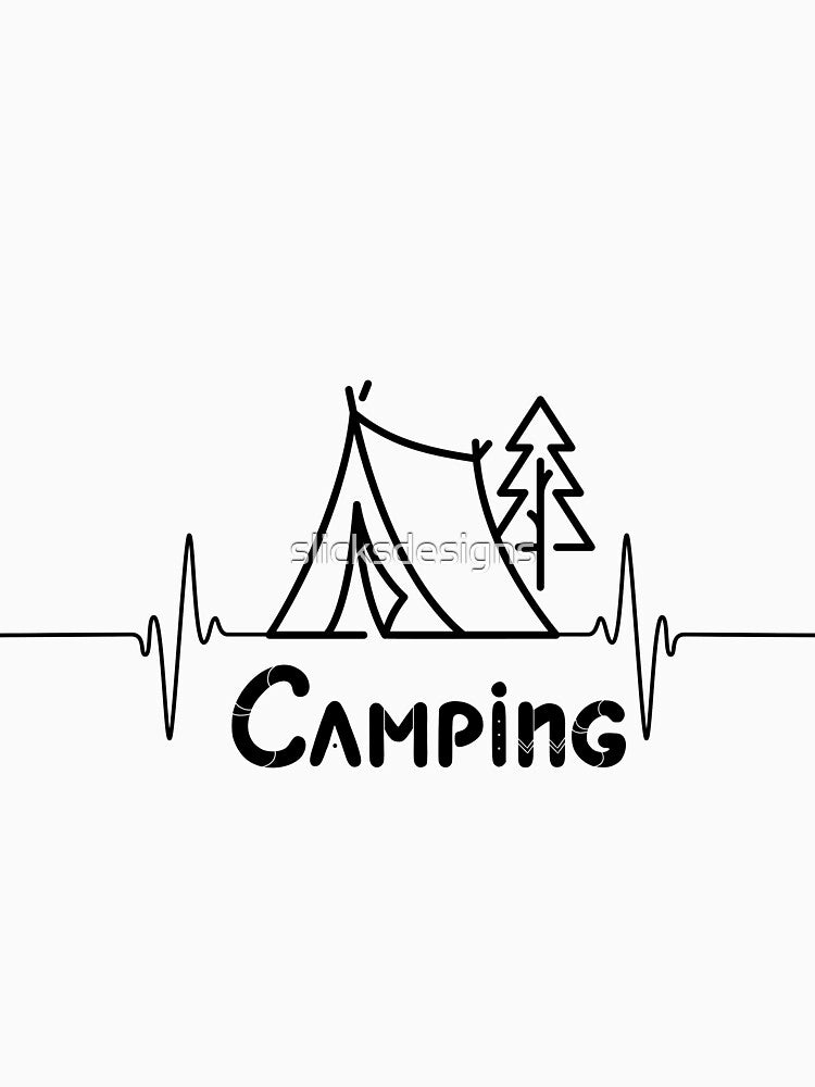 [CAMPING] Camping Heartbeat by slicksdesigns T-Shirts, Hoodie, Sweatshirt | BlankRebels.com (Image 3)