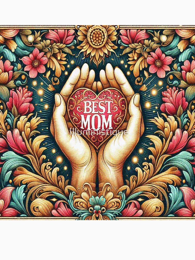 Shining Heart Best Mom Mothers Day Gift by Illuministique T-Shirts, Hoodie, Sweatshirt | BlankRebels.com (Image 3)