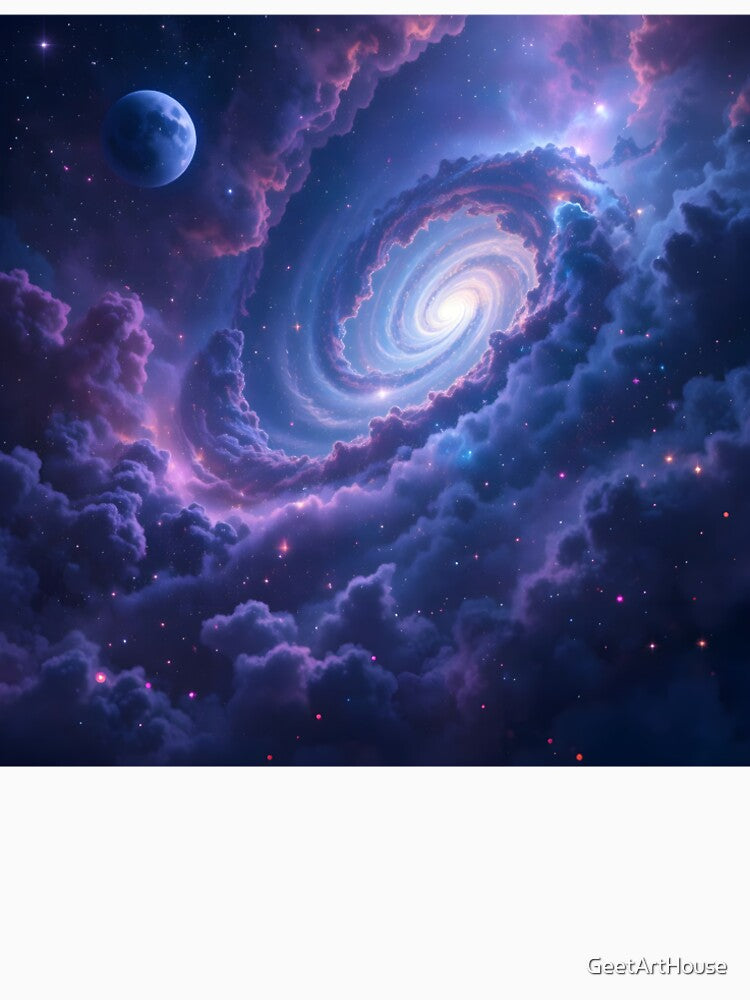“Celestial Spiral Voyage – Dreamy Cosmic Galaxy Art” by GeetArtHouse T-Shirts, Hoodie, Sweatshirt | BlankRebels.com (Image 2)