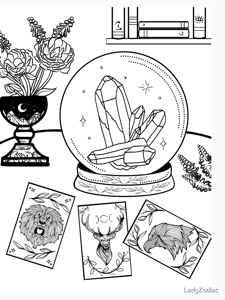 Tarot Magic & Crystal Fortunes by LadyZodiac T-Shirts, Hoodie, Sweatshirt | BlankRebels.com (Image 3)