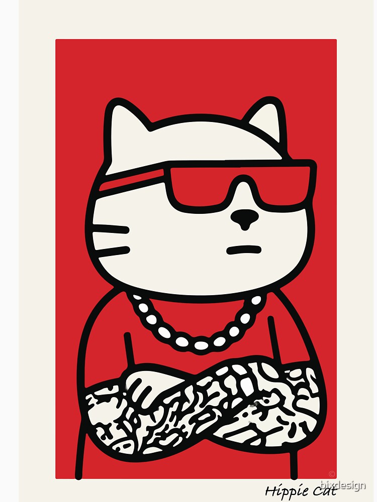 Hippie Cat by bixdesign