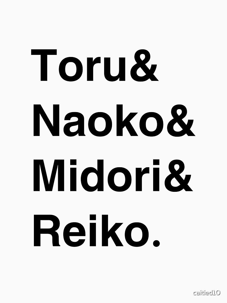 Norwegian Wood book characters - Haruki Murakami by caitied10