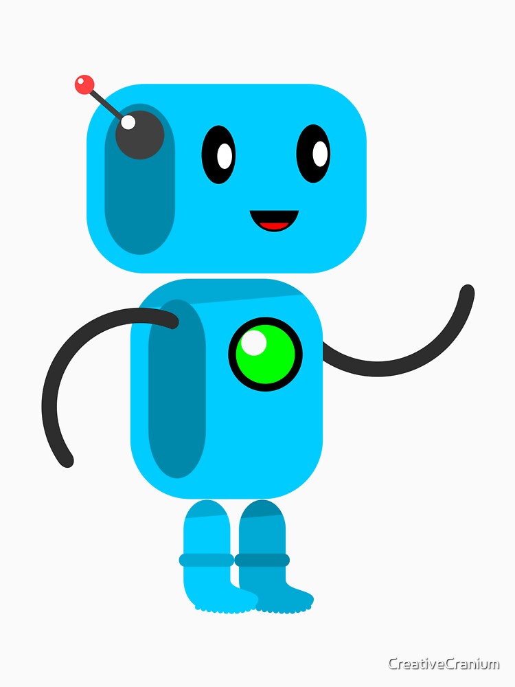 Adorable Robot With A Precious Face Drawn in The Kawaii Style by CreativeCranium T-Shirts, Hoodie, Sweatshirt (Image 3)