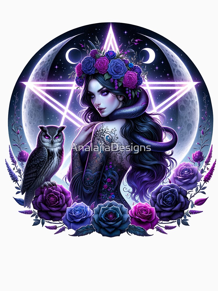 Lilith, Dark Goddess of the Night and Feminine Power by AnalajiaDesigns T-Shirts, Hoodie, Sweatshirt (Image 3)
