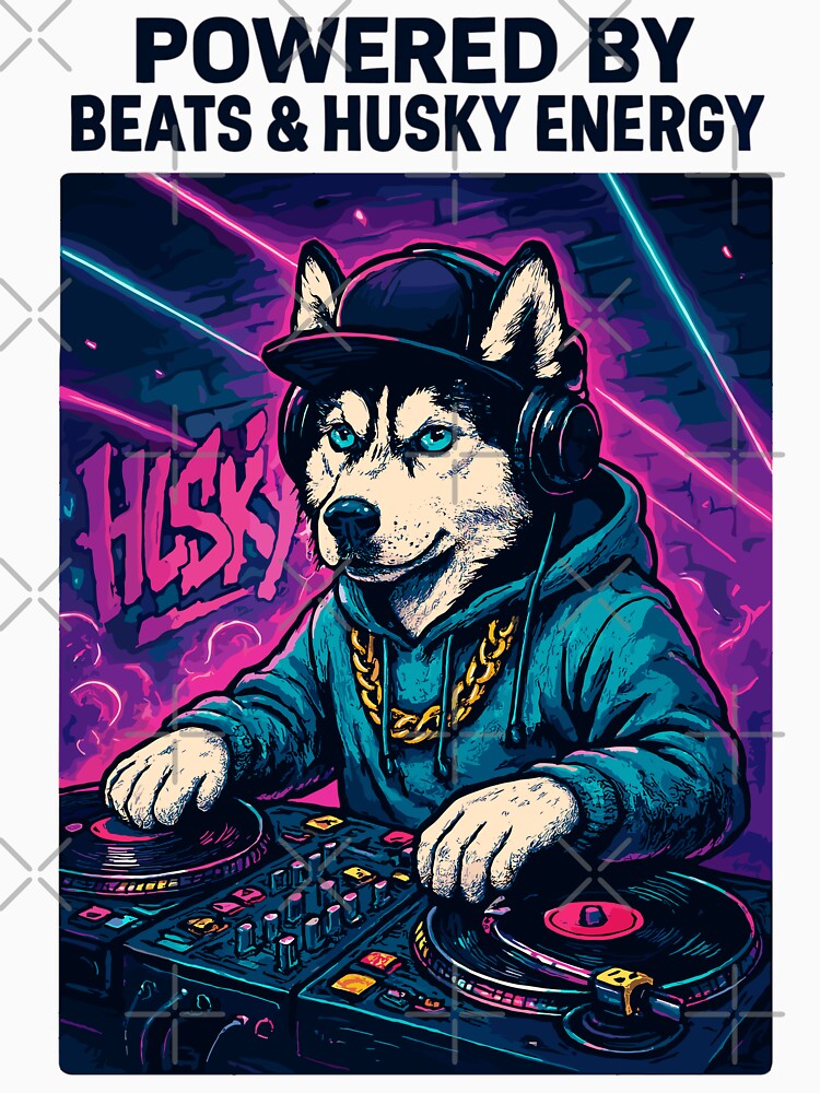 Husky DJ – Urban streetwear with Beats Energy by Pineapple-Tree T-Shirts, Hoodie, Sweatshirt | BlankRebels.com (Image 3)