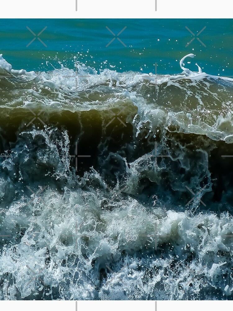 Blue Ocean Waves by justjonboy T-Shirts, Hoodie, Sweatshirt | BlankRebels.com (Image 3)