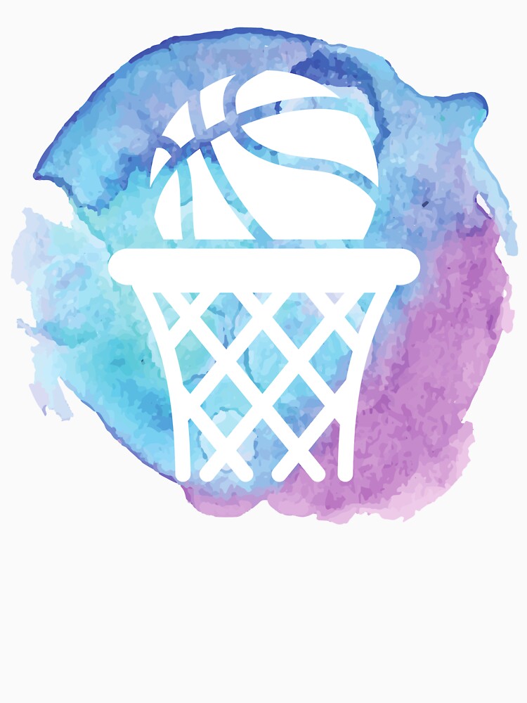 Basketball Girls Cute Blue Watercolor by RaquelDeneth T-Shirts, Hoodie, Sweatshirt | BlankRebels.com (Image 3)