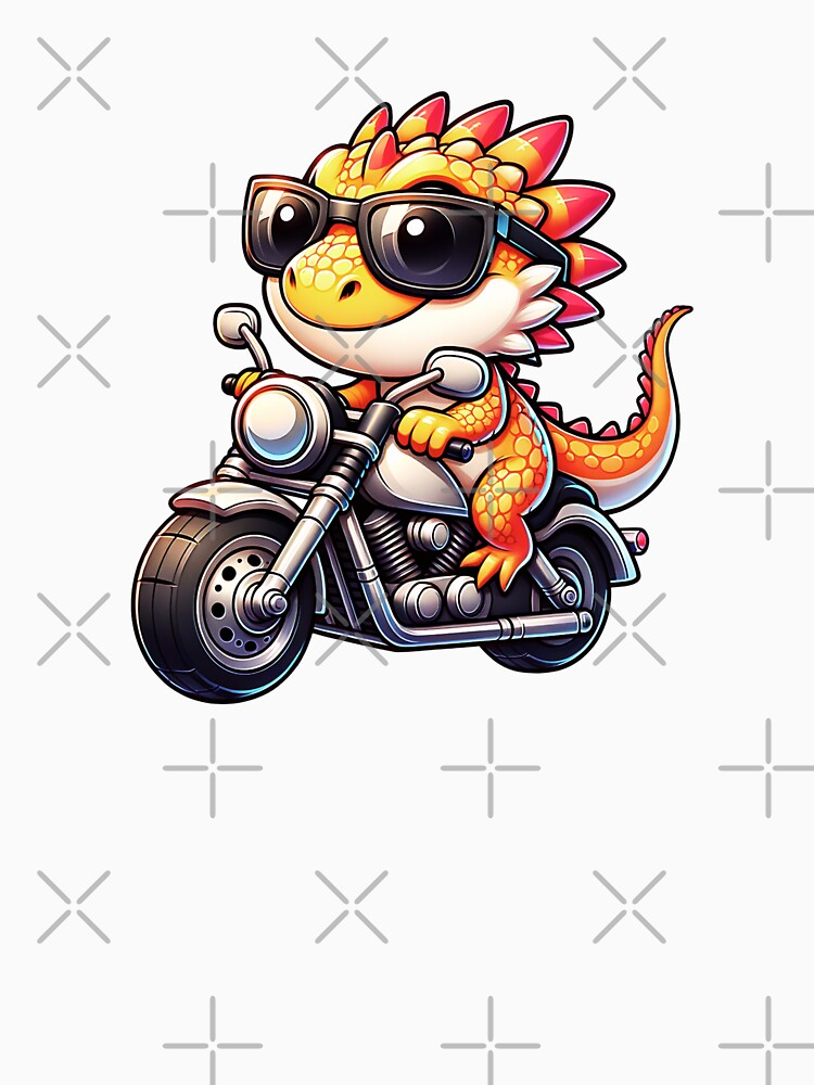 Cute Cool Bearded Dragon Riding A Motorcycle by TheAnimalZ00 T-Shirts, Hoodie, Sweatshirt | BlankRebels.com (Image 3)