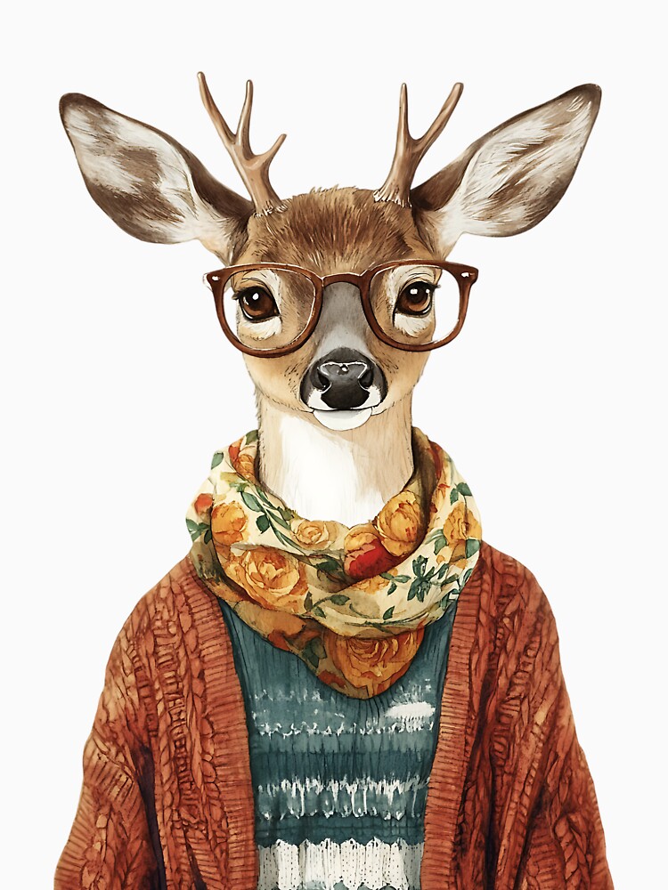 Vintage Cottagecore Deer by bapupa T-Shirts, Hoodie, Sweatshirt | BlankRebels.com (Image 3)