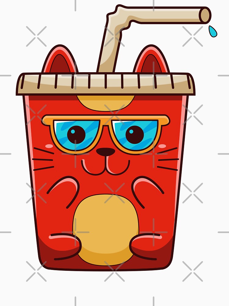 Thirsty Kawaii Cat Cup by PosterpartyCo T-Shirts, Hoodie, Sweatshirt | BlankRebels.com (Image 3)