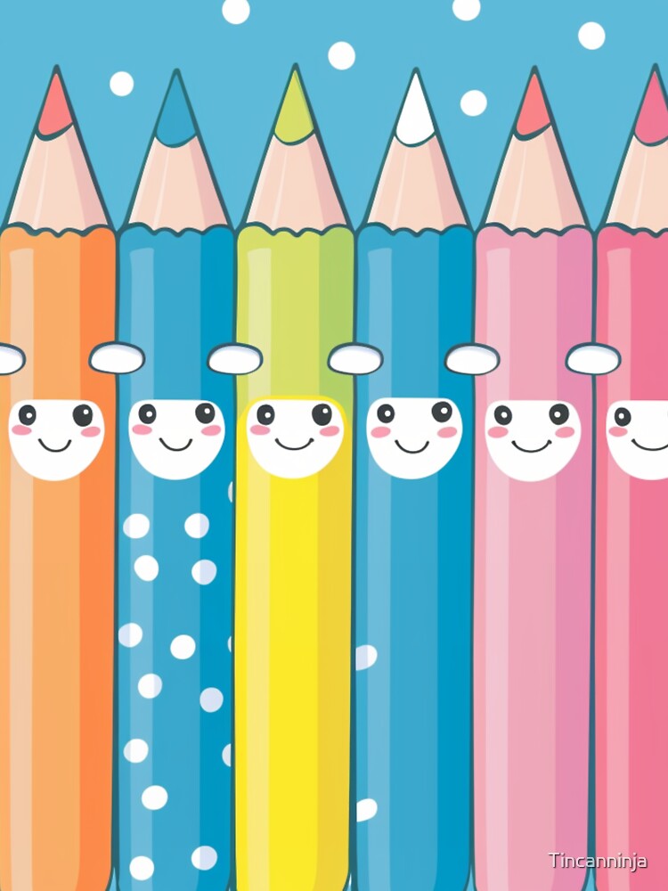 Kawaii Crew: Adorable Pencil Pals for School & Art by Tincanninja T-Shirts, Hoodie, Sweatshirt | BlankRebels.com (Image 3)