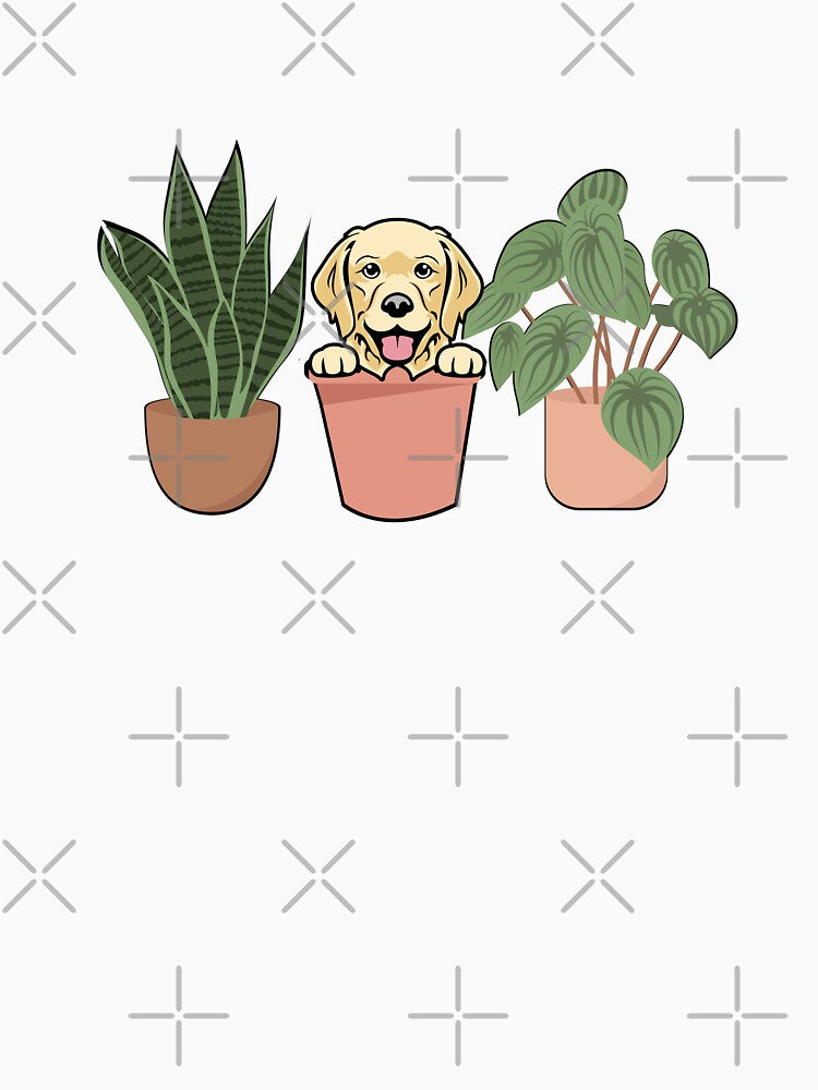 Golden Retriever And Plants by TheAnimalZ00 T-Shirts, Hoodie, Sweatshirt | BlankRebels.com (Image 3)
