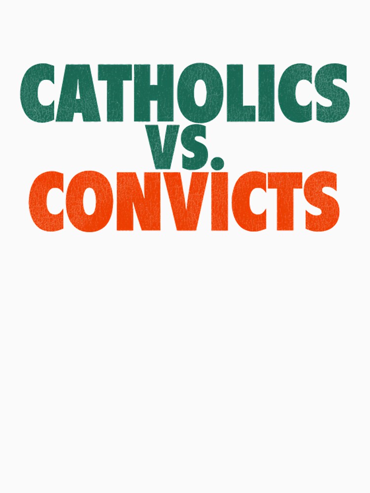 Catholics Vs. Convicts Retro 1988 Football Game by JustPOD T-Shirts, Hoodie, Sweatshirt | BlankRebels.com (Image 3)