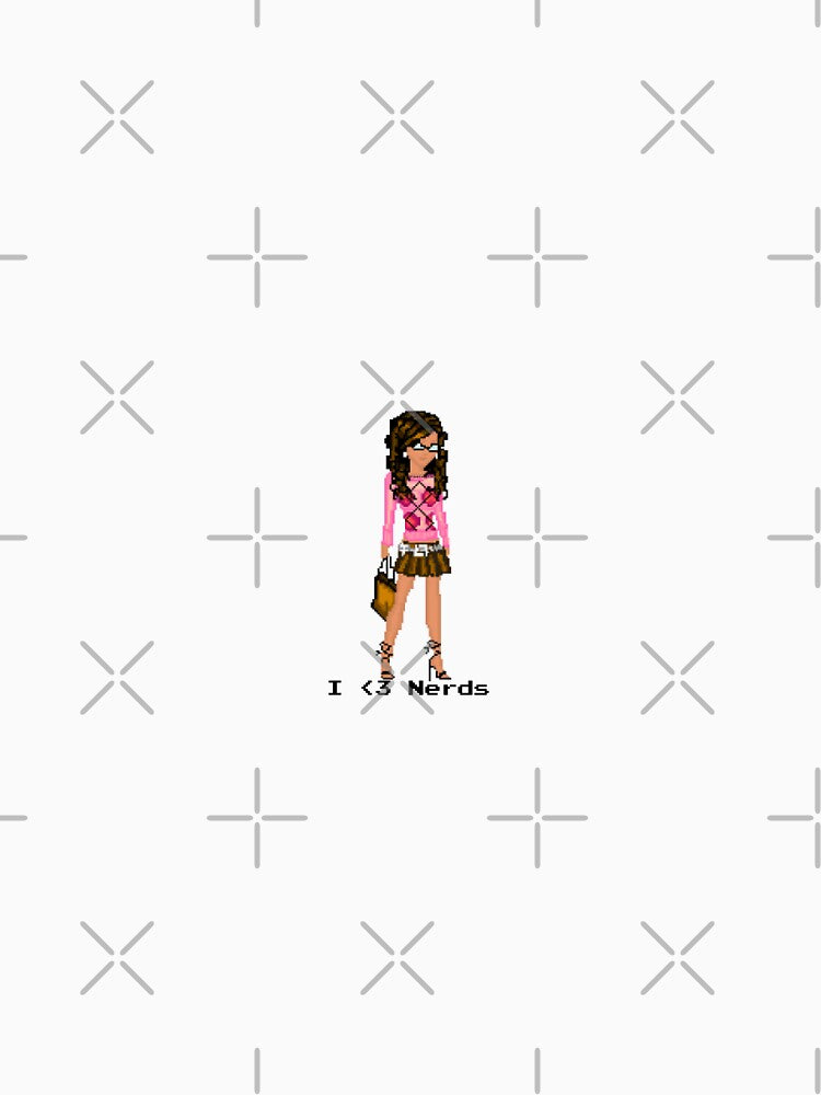 I <3 Nerds by PixelzDollz T-Shirts, Hoodie, Sweatshirt | BlankRebels.com (Image 3)