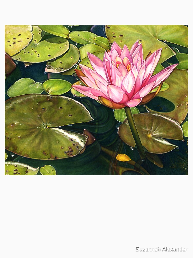 Water Lily at the Biltmore Gardens by Suzannah Alexander T-Shirts, Hoodie, Sweatshirt | BlankRebels.com (Image 3)