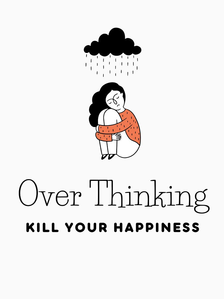 Overthinking kills your happiness - Warning overthinking kills your happiness by Mintminz T-Shirts, Hoodie,... (Image 3)