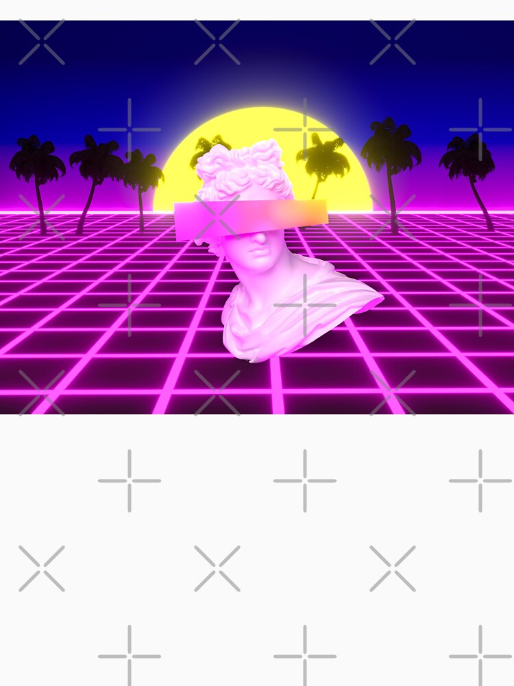 Retro 3D Shapes Vaporwave Style (1) by Peekonet T-Shirts, Hoodie, Sweatshirt | BlankRebels.com (Image 3)