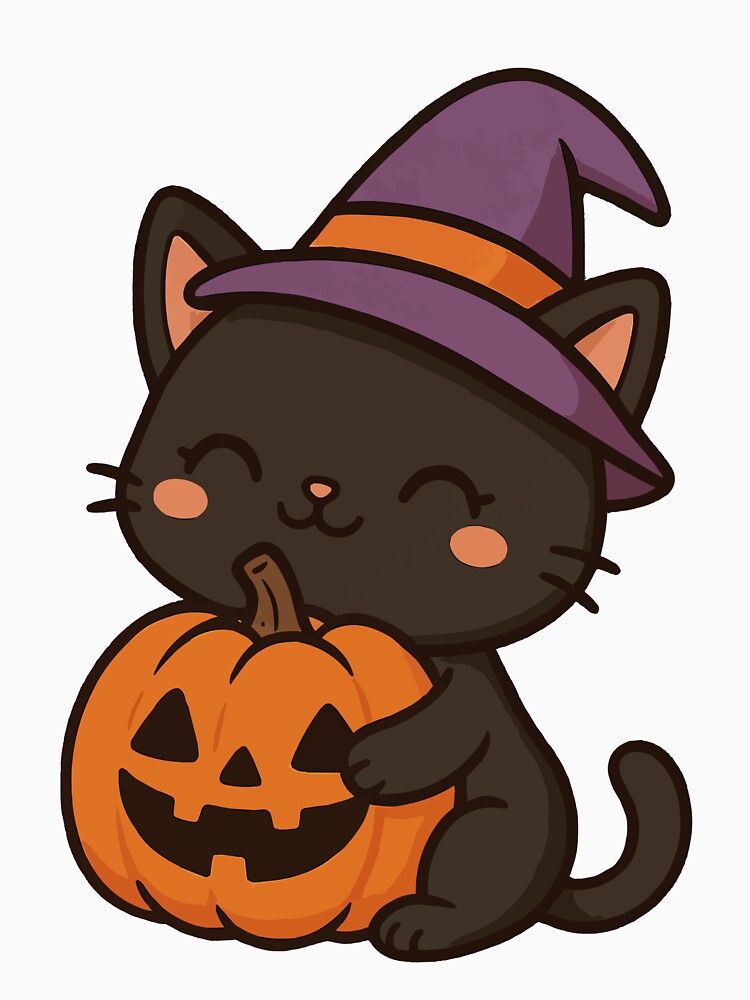 Cute cat hugging pumpkin by Lichtisign T-Shirts, Hoodie, Sweatshirt | BlankRebels.com (Image 3)