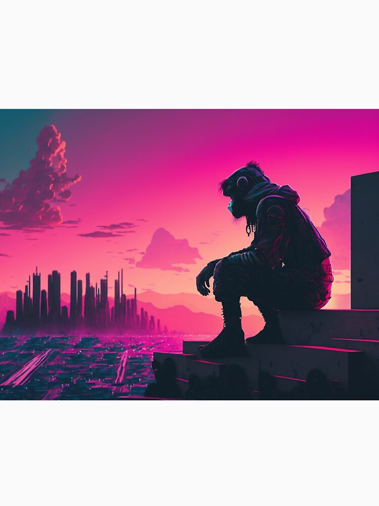 Cyberpunk Monkey Poster by WSMonkeyPosters T-Shirts, Hoodie, Sweatshirt | BlankRebels.com (Image 3)