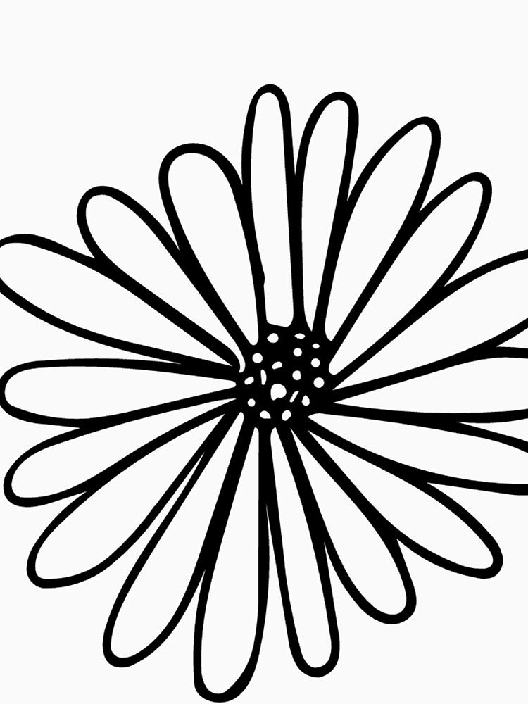 Aesthetic Daisy Minimalist Line Art by synthesizer T-Shirts, Hoodie, Sweatshirt | BlankRebels.com (Image 3)