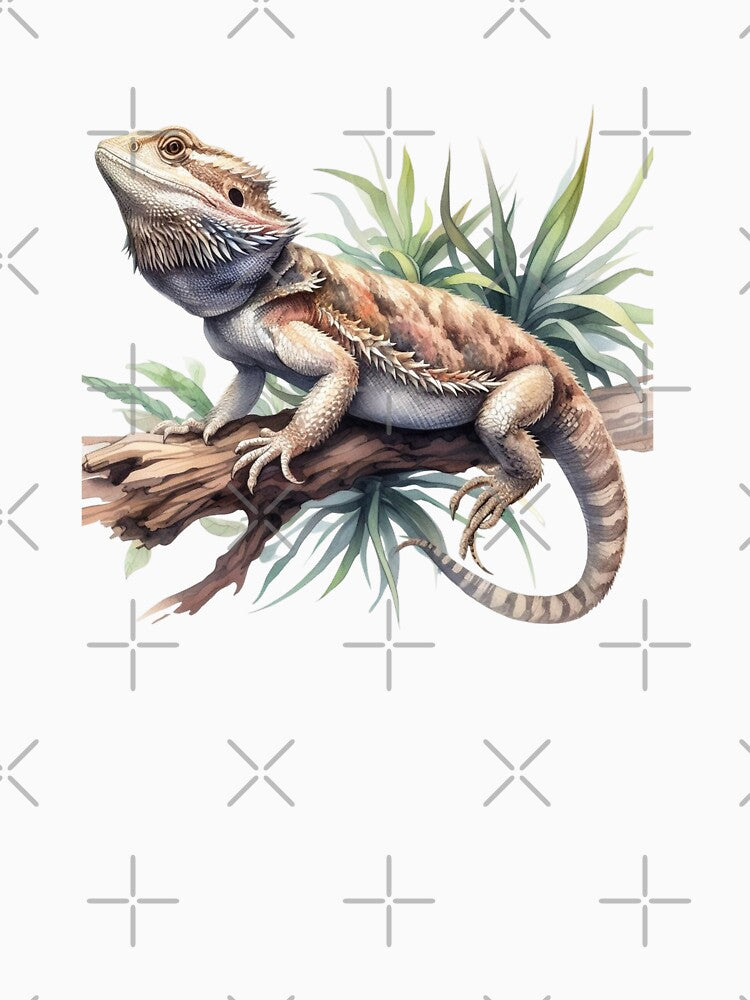 Watercolor Bearded Dragon by TheAnimalZ00 T-Shirts, Hoodie, Sweatshirt | BlankRebels.com (Image 3)