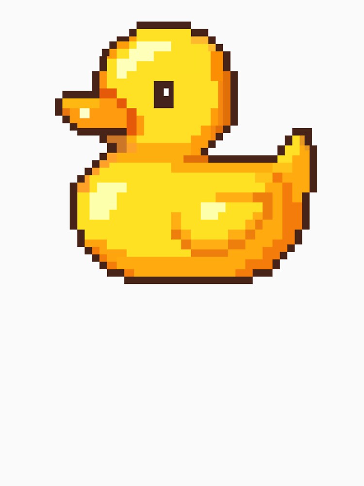 Cute Yellow Duck Pixel Art – Kawaii Retro 8 Bit Duck Illustration T-Shirts, Hoodie, Sweatshirt