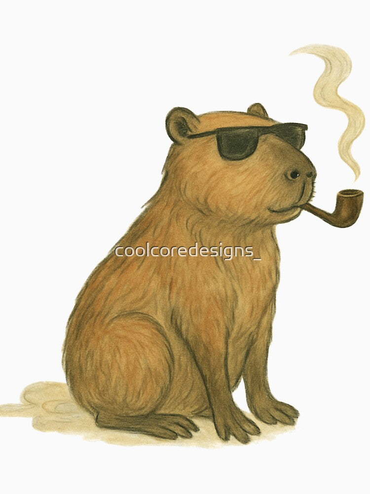 Zen Capybara – Chill Japanese Capybara Sunglasses & Pipe T-Shirts, Hoodie, Sweatshirt