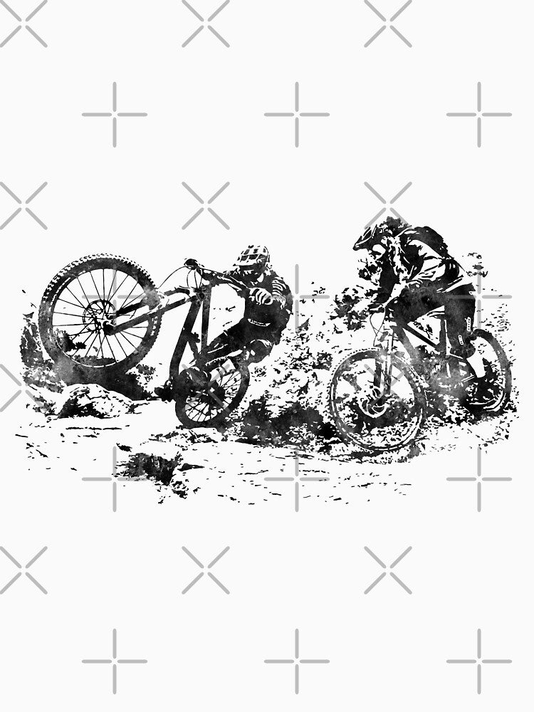 Mountain biking couple by Rosaliartbook T-Shirts, Hoodie, Sweatshirt | BlankRebels.com (Image 3)