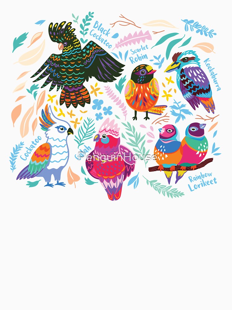 Australian birds by PenguinHouse T-Shirts, Hoodie, Sweatshirt | BlankRebels.com (Image 3)