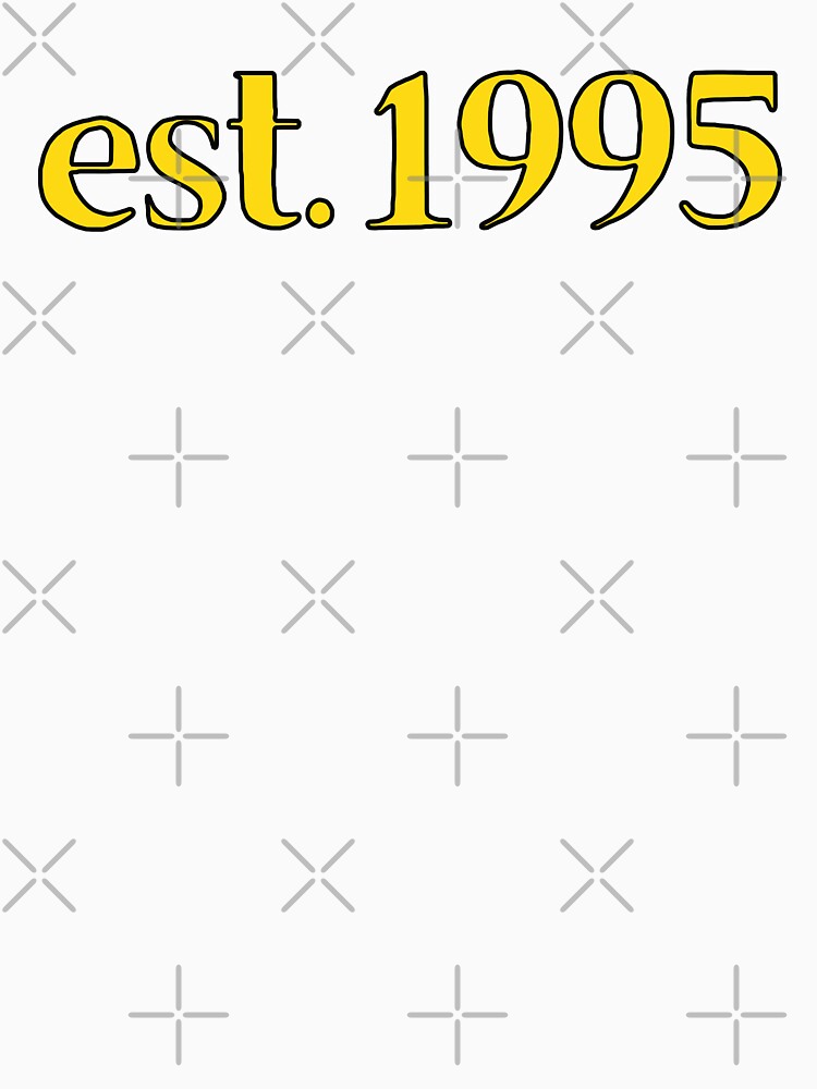 Est. 1995 Cartoonish Retro Birthday by MSA-42 T-Shirts, Hoodie, Sweatshirt | BlankRebels.com (Image 3)