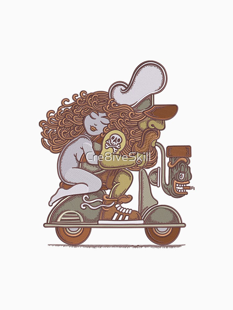 The Couple Riding Scooter by Cre8iveSkill T-Shirts, Hoodie, Sweatshirt | BlankRebels.com (Image 3)