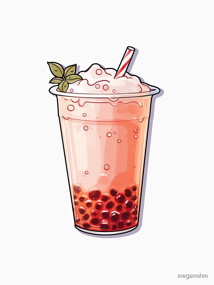 Raspberry Bubble Tea by meganohm T-Shirts, Hoodie, Sweatshirt | BlankRebels.com (Image 3)