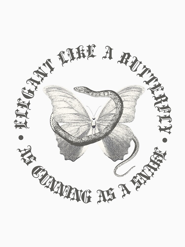 Elegant Like A Butterfly As Cunning As A Snake by CorLeoniss T-Shirts, Hoodie, Sweatshirt | BlankRebels.com (Image 3)