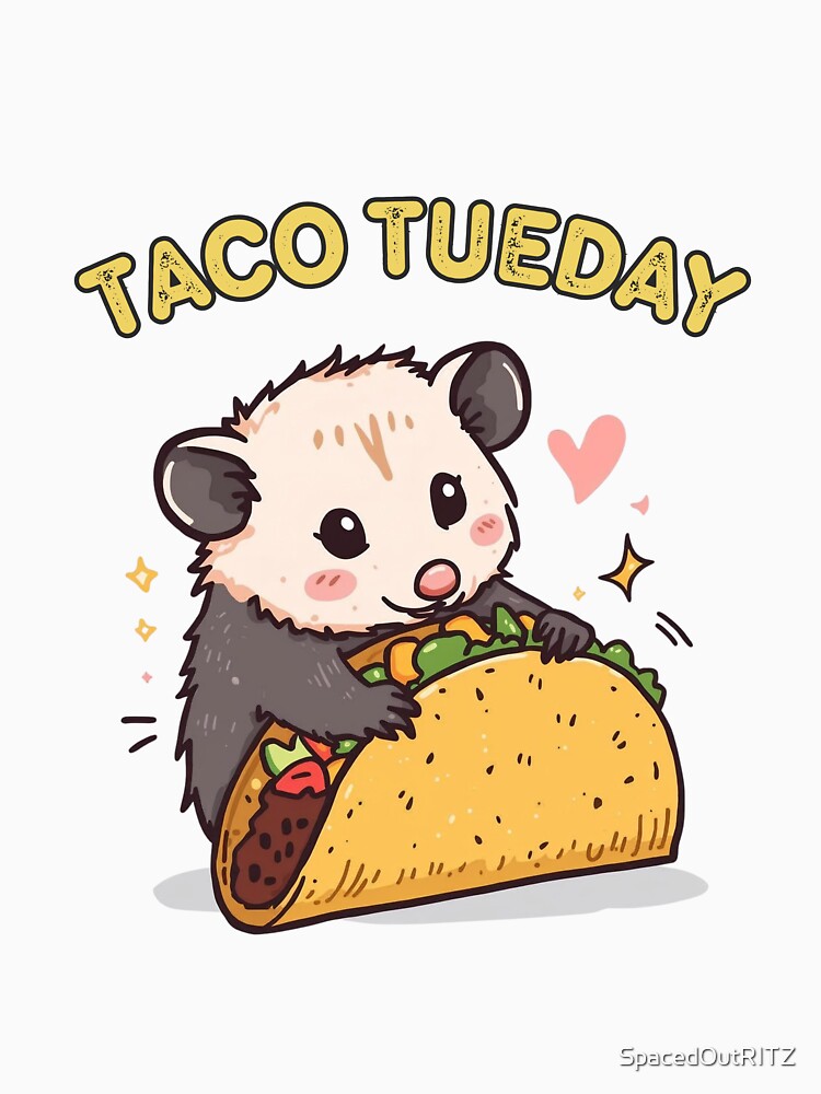 Opossum Taco Tuesday by SpacedOutRITZ T-Shirts, Hoodie, Sweatshirt | BlankRebels.com (Image 3)