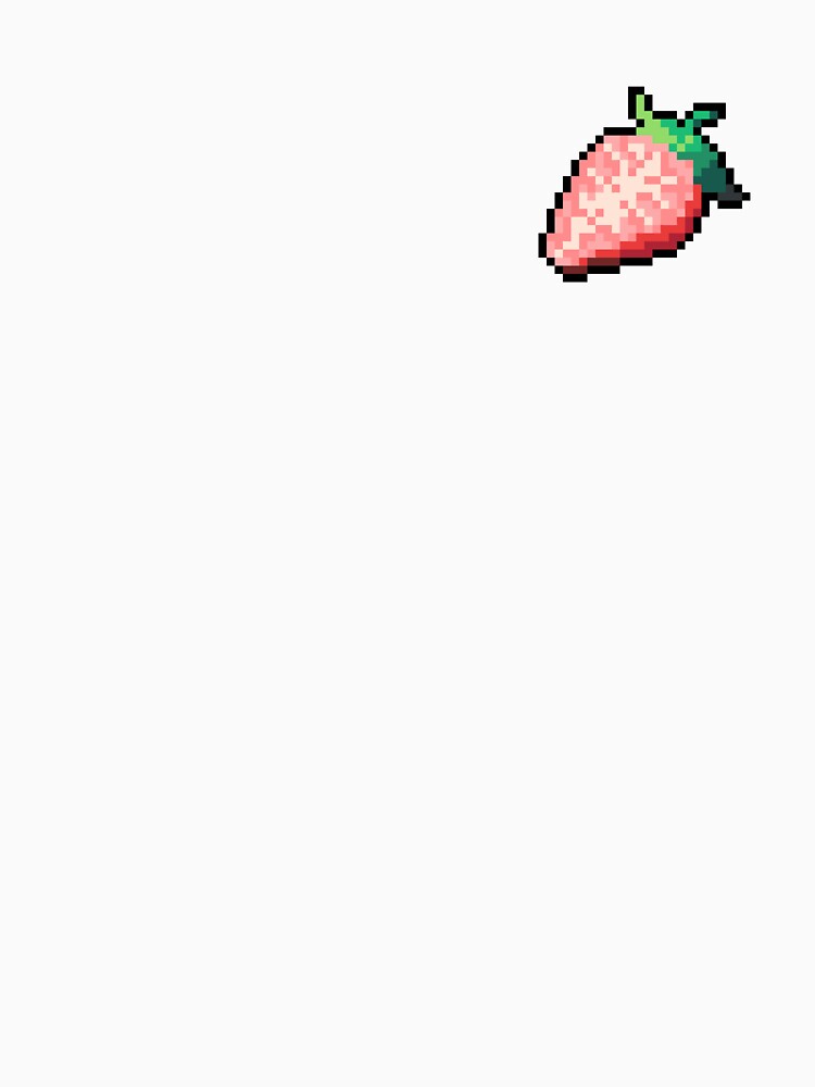 Pixel Strawberry Slice - pixel food art by LittleFoodShop T-Shirts, Hoodie, Sweatshirt | BlankRebels.com (Image 3)