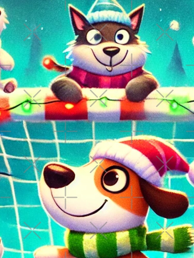 Festive Soccer Match - Christmas Fun by PawsAndGiggles