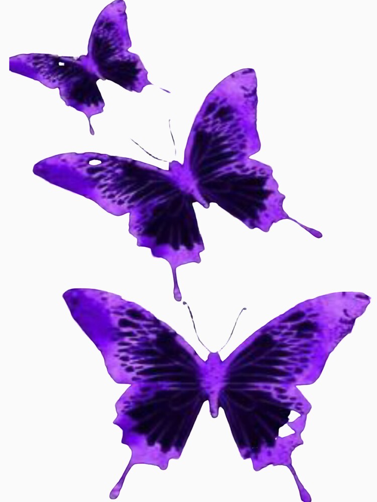 purple vintage butterflies design by hannahhamo T-Shirts, Hoodie, Sweatshirt | BlankRebels.com (Image 3)