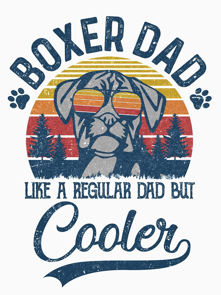 Vintage Boxer Dad Like A Regular Dad But Cooler Funny by TimothyCoxShop T-Shirts, Hoodie, Sweatshirt (Image 3)