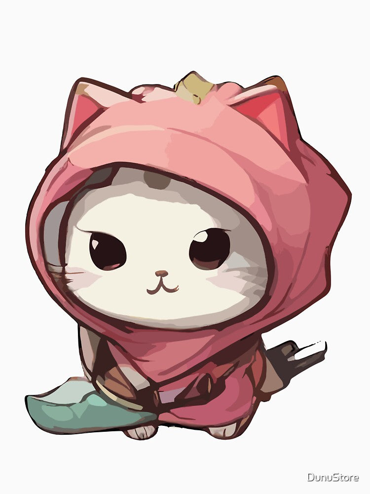 cute kawaii ninja cat with japanies style by DunuStore T-Shirts, Hoodie, Sweatshirt | BlankRebels.com (Image 3)