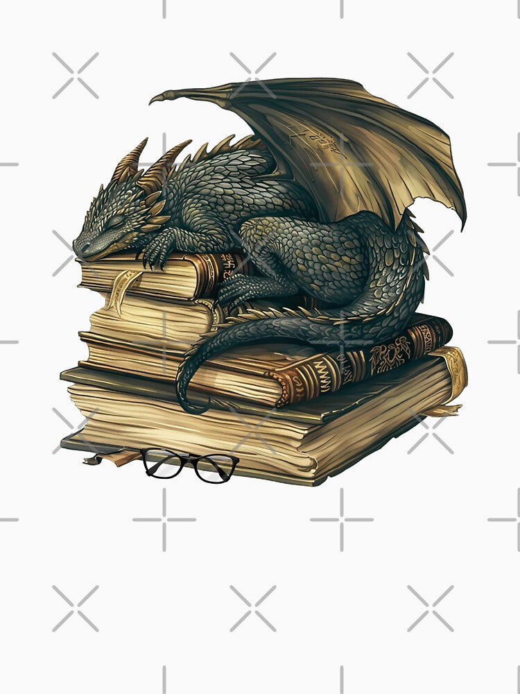 Green Dragon And Books by TheAnimalZ00 T-Shirts, Hoodie, Sweatshirt | BlankRebels.com (Image 3)