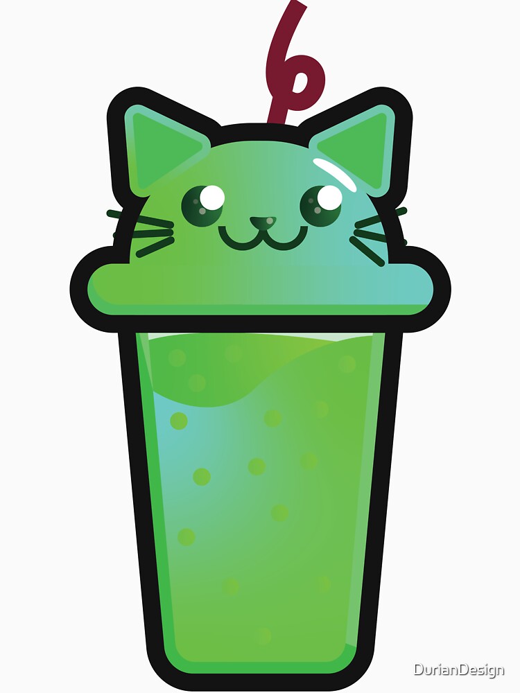 Cute Boba Cucumber Cat Kawaii by DurianDesign T-Shirts, Hoodie, Sweatshirt | BlankRebels.com (Image 3)
