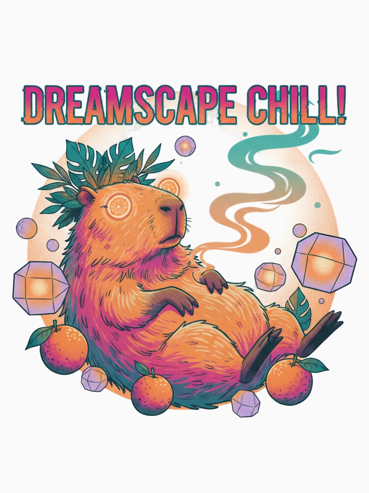 Vaporwave Capybara Relaxation by Dano-Designs T-Shirts, Hoodie, Sweatshirt | BlankRebels.com (Image 3)