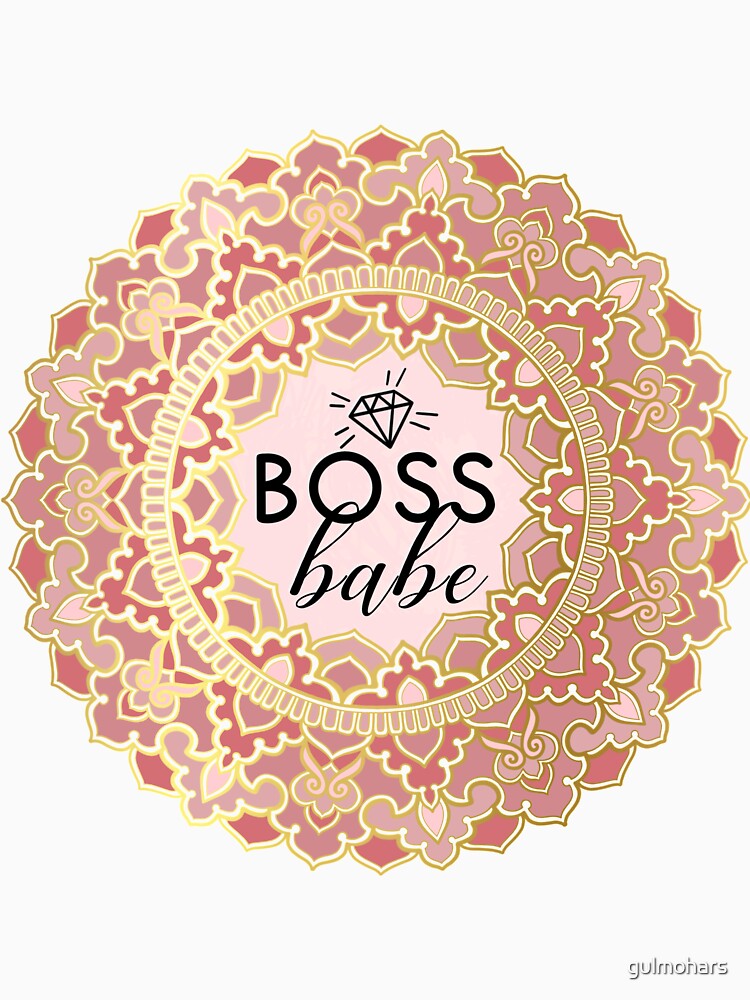 Boss Babe Mandala by gulmohars T-Shirts, Hoodie, Sweatshirt | BlankRebels.com (Image 3)